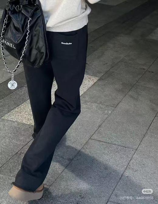 ACNE男女同款加绒字母口袋卫裤 8112904 商品图5