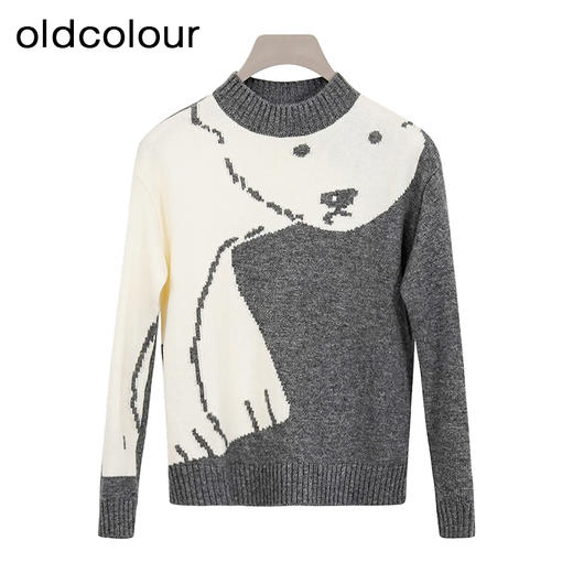 oldcolour欧珂秋冬简约休闲日常可爱毛织套头衫（童装）O43052250 商品图0