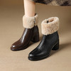 【预售5天】新款女鞋女靴西部靴跨境外贸小众轻奢头层羊皮&H971 商品缩略图1