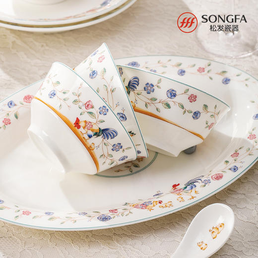 46头晨歌骨瓷釉中餐具 商品图2