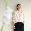 牧衣游原创 28姆米重磅提花丝棉衬衫简约气质粉色文艺衬衣 净尘客 商品缩略图0