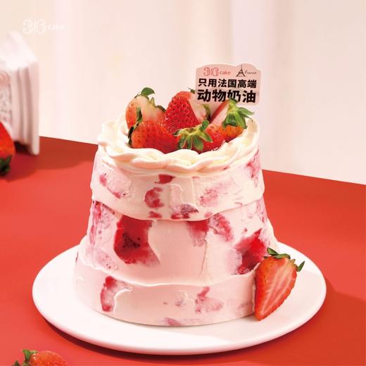 甜心莓梦·红颜 草莓脆脆红丝绒 蛋糕，可选5,6,8英寸 | 36CAKE 商品图0