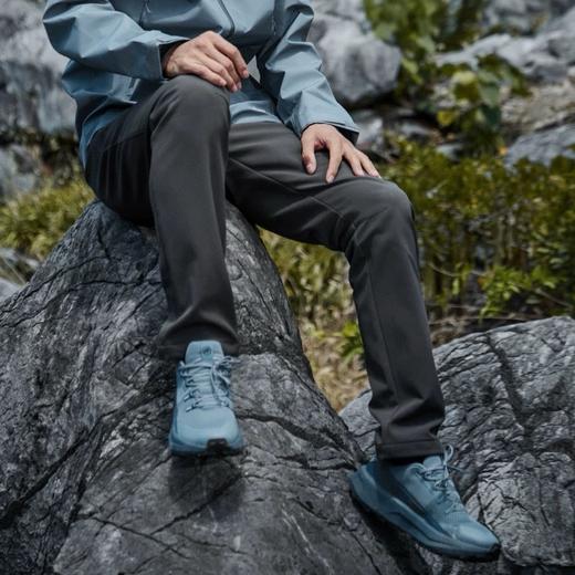 猛犸象Taiss 秋冬男士户外运动加绒加厚弹力舒适登山攀岩防风保暖软壳长裤 商品图2