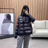 丁摩 高端90白鸭绒立领加厚韩版宽松亮面短款羽绒服女冬装外套潮5ZF-1006 商品缩略图1
