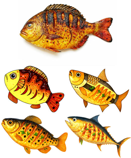 《艺术厨房：一盘香喷喷的烤鱼》食物美食【自动发货：下单后，点击手机短信中收到的链接，即可获取文件下载的链接；如有任何问题，可添加客服微信hm33268获得帮助】 商品图2