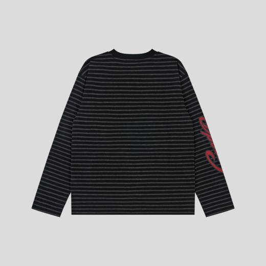 GOODBAI 'RETRO LOGO'条纹长袖T恤 商品图4