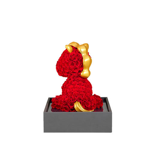 【马年爱礼】ROSEONLY诺誓 高端定制 永生玫瑰 玫瑰公仔 玫瑰马  30cm  定制款 送女友爱人礼物 商品图7