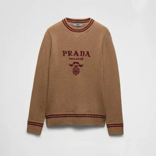 【特价】PD-S 徽标撞色羊毛羊绒毛衣 商品图1