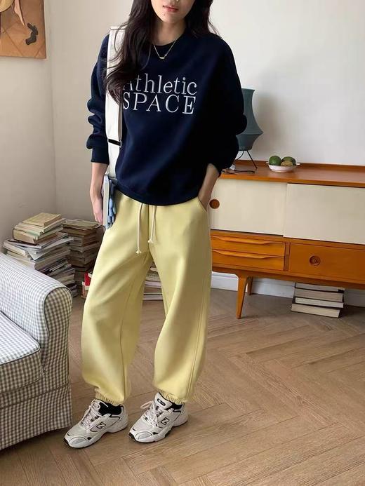 【工艺卫衣】egg品牌爆款～重工刺绣～精致字母刺绣宽松短款卫衣-喜出 商品图6