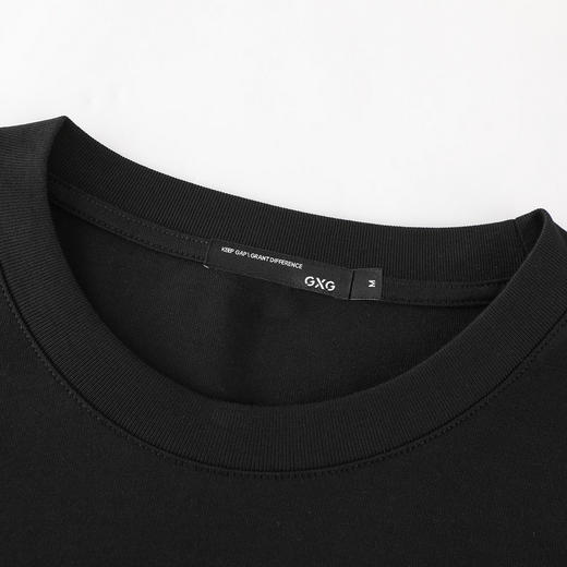 GXG男装【纯棉】秋季卡通兔子印花男女同款百搭圆领长袖T恤K&C 商品图5