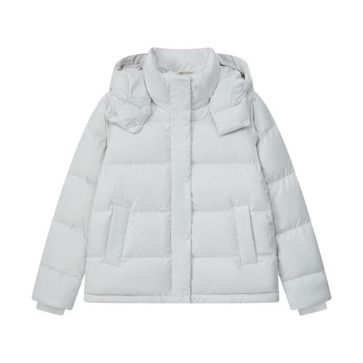 【三星90绒】Lu家翡翠灰新色加厚五格连帽羽绒服！女款收腰显瘦外套！ 商品图4