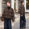 HR WYN1078休闲风羽绒服时尚保暖针织拼接假两件羽绒外套 商品缩略图1