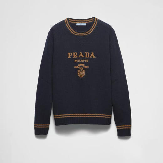 【特价】PD-S 徽标撞色羊毛羊绒毛衣 商品图2