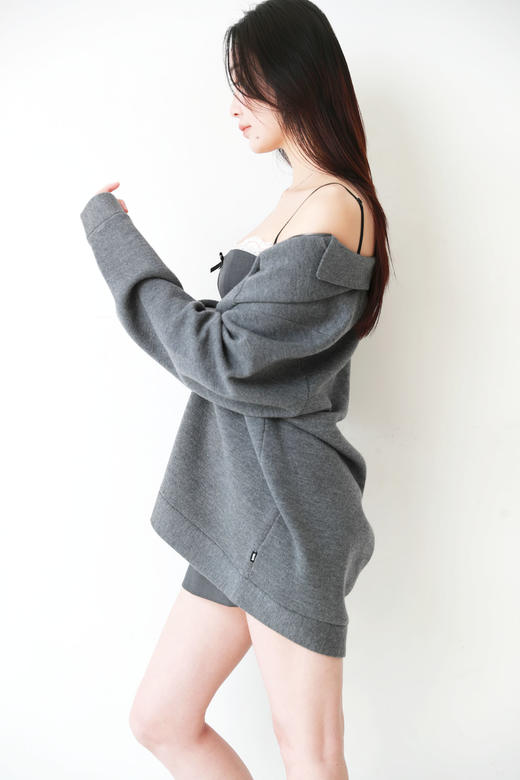 全羊毛+双拉链，干部老钱风羊毛夹克。复古翻领大口袋外套C120168 商品图13