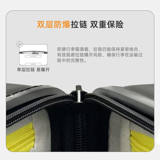 【超大容量 加厚PC】趣可迎 TSA海关锁 抗菌内里行李箱 商品图1
