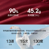 【年终特卖】熙世界红色长款羽绒服女冬季2025新款可脱卸大毛领白鸭绒保暖外套 商品缩略图3