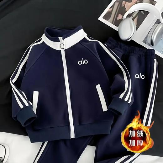 【秒杀】专一儿童装男女童中大童新款冬款加绒加厚棉卫衣裤套装套装洋气休闲保暖90-170 商品图6