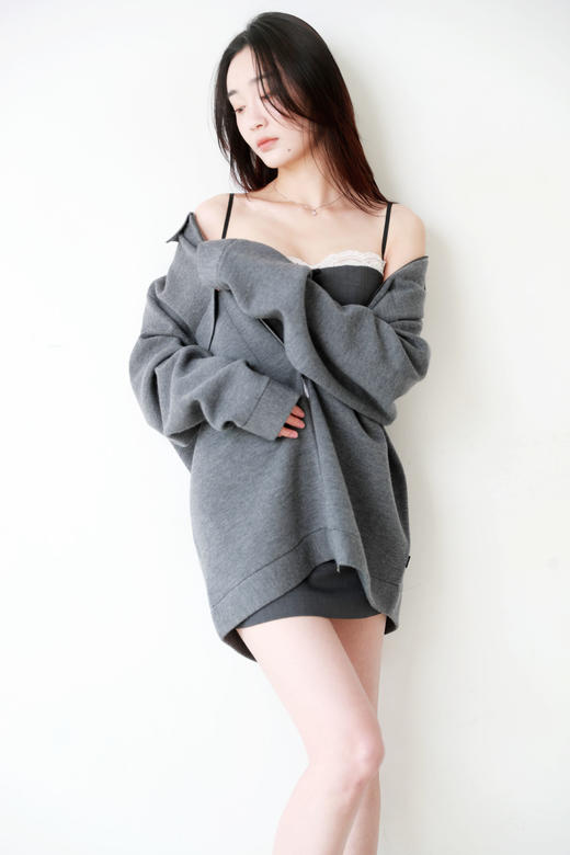 全羊毛+双拉链，干部老钱风羊毛夹克。复古翻领大口袋外套C120168 商品图11