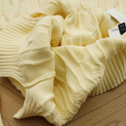 【秒杀价已调 直接拍】永恒的经典款 拉夫劳伦 POLO 女装 秋冬女士复古粗格绞花编结棉 针织开衫 商品图5