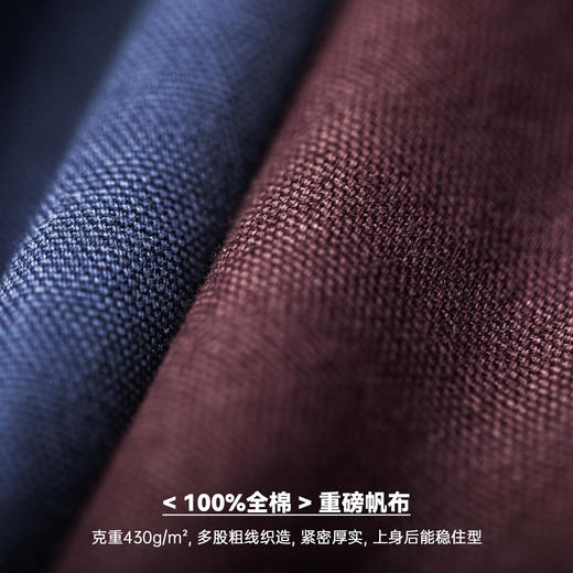 马登工装美式底特律藏青色夹克猎装J001美式巴恩风翻领外套男秋 商品图2