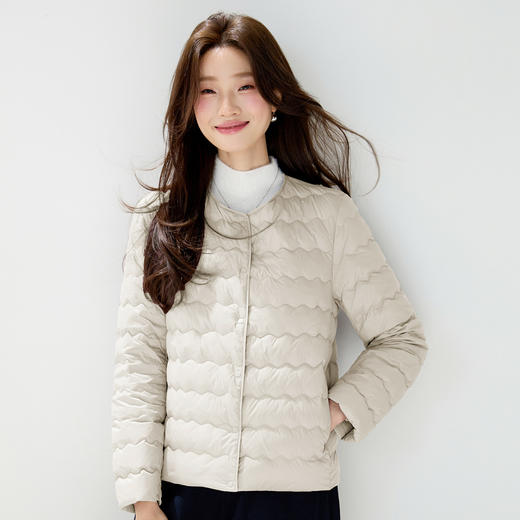 丁摩 时尚90绒白鸭绒轻薄款羽绒服女短款羽绒内胆外穿保暖5ZF-368061 商品图1