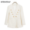 oldcolour欧珂冬季高级感时尚气质优雅纯色中外套女BQ480416A1 商品缩略图0