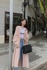 LNNNS 知性优雅粉色中长款针织开衫 21399 商品缩略图0