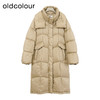 oldcolour欧珂冬季宽松简约休闲保暖纯色长羽绒服女BQ480901A1 商品缩略图0