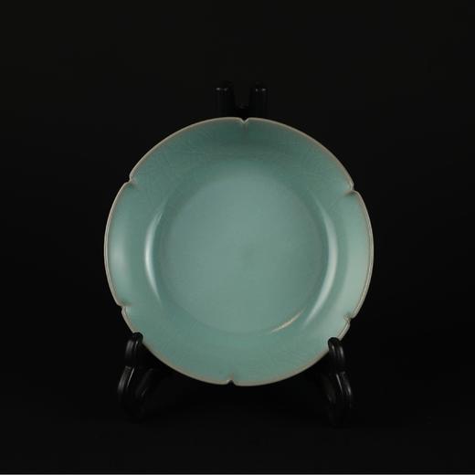 汝窑天青花口壶承 商品图1