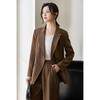 剩S/L/XL 米思阳2026春季新款英伦风高级感职业西装修身直筒干练外套女0337 商品缩略图0