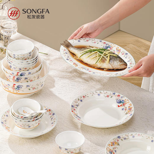 46头晨歌骨瓷釉中餐具 商品图6