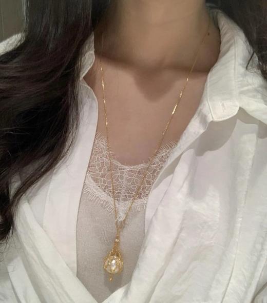 年度推荐  网兜毛衣长链 可调节锁骨链 多功能一链多戴  赠送朱砂红珠子节日限定 商品图0