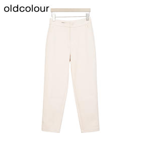 oldcolour欧珂冬季百搭简约休闲通勤日常纯色长裤女BR420701A1