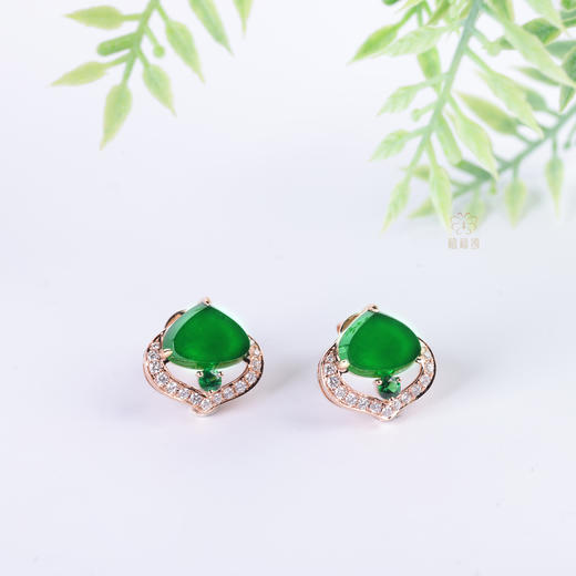 【心悦】翡翠耳钉   EZ12509019 商品图1