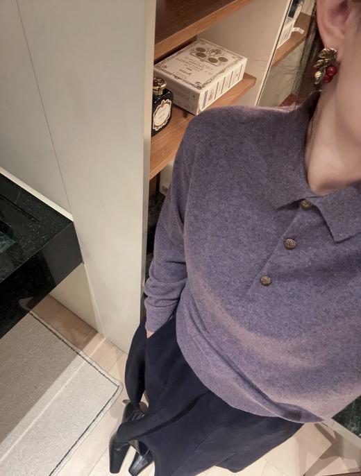 女款polo领针织衫zi015 商品图3