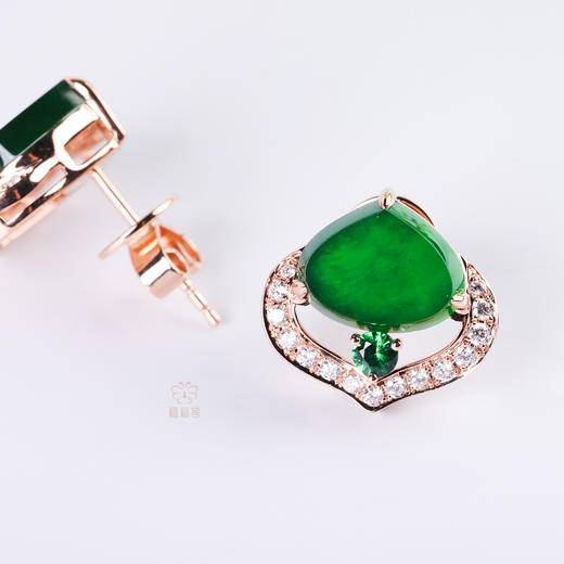 【心悦】翡翠耳钉   EZ12509019 商品图4