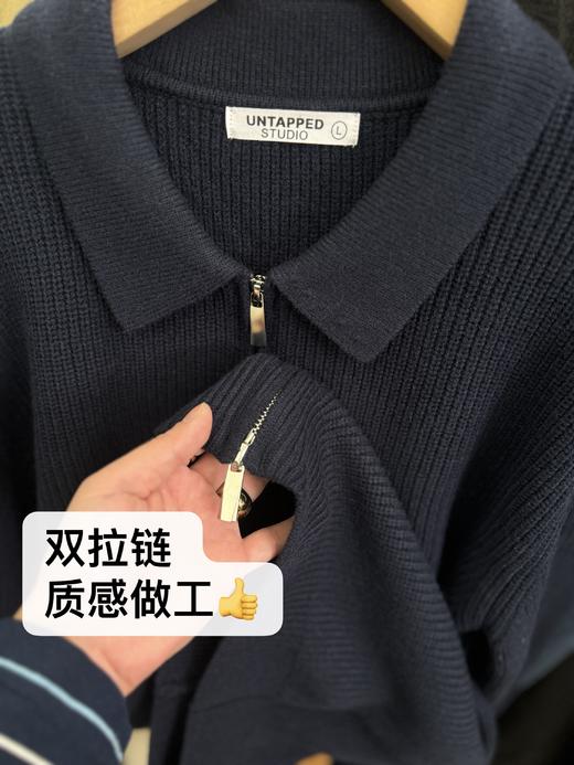 纯色休闲针织外套上衣 商品图3