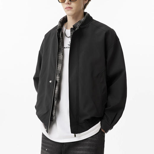 裁缝学苑MQ70拼接假两件翻领夹克纸样男款宽松百搭上衣外套样板 商品图5