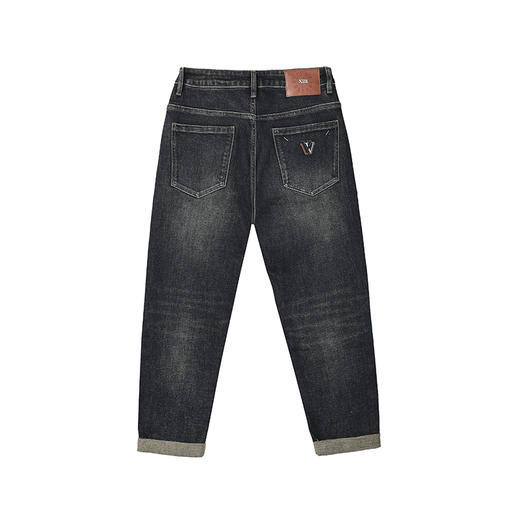 【新品上新】HX 冬季水洗萝卜牛仔长裤修饰腿型Z201440023101 商品图6