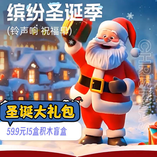 【59元15盒积木盲箱】圣诞礼物大礼包低价速清15盒，捡漏价59元，手慢错过再！特价清亏【圣诞福利专场】 商品图1