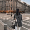 丁摩【伦敦晨雾】秋冬新款立领双面羊绒大衣韩版显瘦毛呢外套女ALWSG0204 商品缩略图3