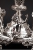 独角鹿西洋古董1920-1930年代英国出品小天使主题镀银精雕镶嵌暗红玻璃花瓶一对 商品缩略图5