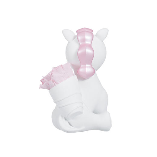 【马年爱礼】ROSEONLY诺誓 永生玫瑰 公仔系列 生肖特别款 悦慕马  粉色 金色 送朋友 送闺蜜 商品图4