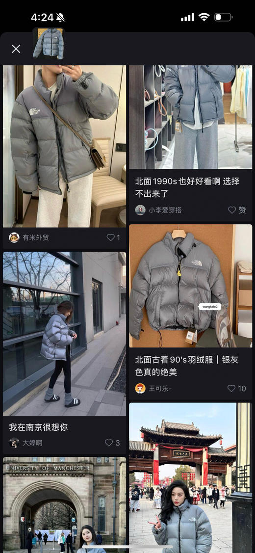 北家羽绒服（波哥蕾姐XL码) 商品图1