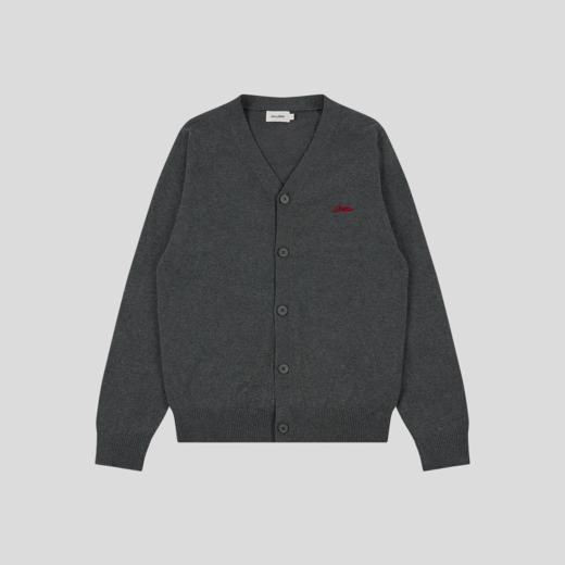 GOODBAI ‘RETRO LOGO’胸前刺绣毛织开衫 商品图1