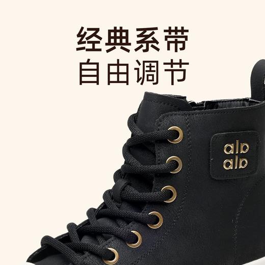 信诺时尚妈妈鞋高帮厚底短靴女2025冬季新款小个子增高加绒休闲鞋X5M093-215 商品图2