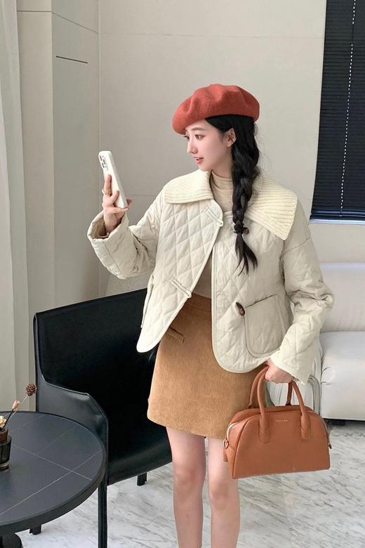 LNNNS 高级感洋气菱形格子棉服厚实外套 21575 商品图4