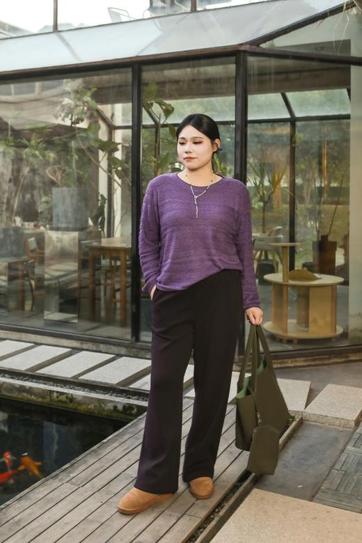 10天发货【3色针织套头衫】可贴身穿，不扎🍂韩国小姐姐都爱的三色打底衫｜换了新纱线重新定制，不易缩水！三色｜高级感打底 告别普通打底！远纯近花，细节满分，花色纱线太高级，出口韩国三色针织衫 商品图14