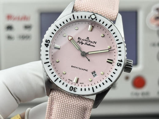 Noob official➕宝珀-38mm五十寻5100-1130系列   [官方尺寸38mm]  高科技缎面陶瓷光泽亮丽、高硬度、不变色、不沾污、不易磨损。【表壳】牙圈对版，立体感强，永不退色❕❕❕ 商品图4