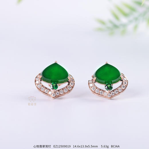 【心悦】翡翠耳钉   EZ12509019 商品图0